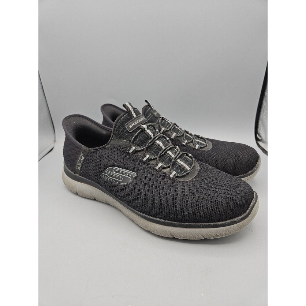 Skechers Hands Free Slip Ins Summits High Range Memory Foam Sz 11.5 Mens Black
